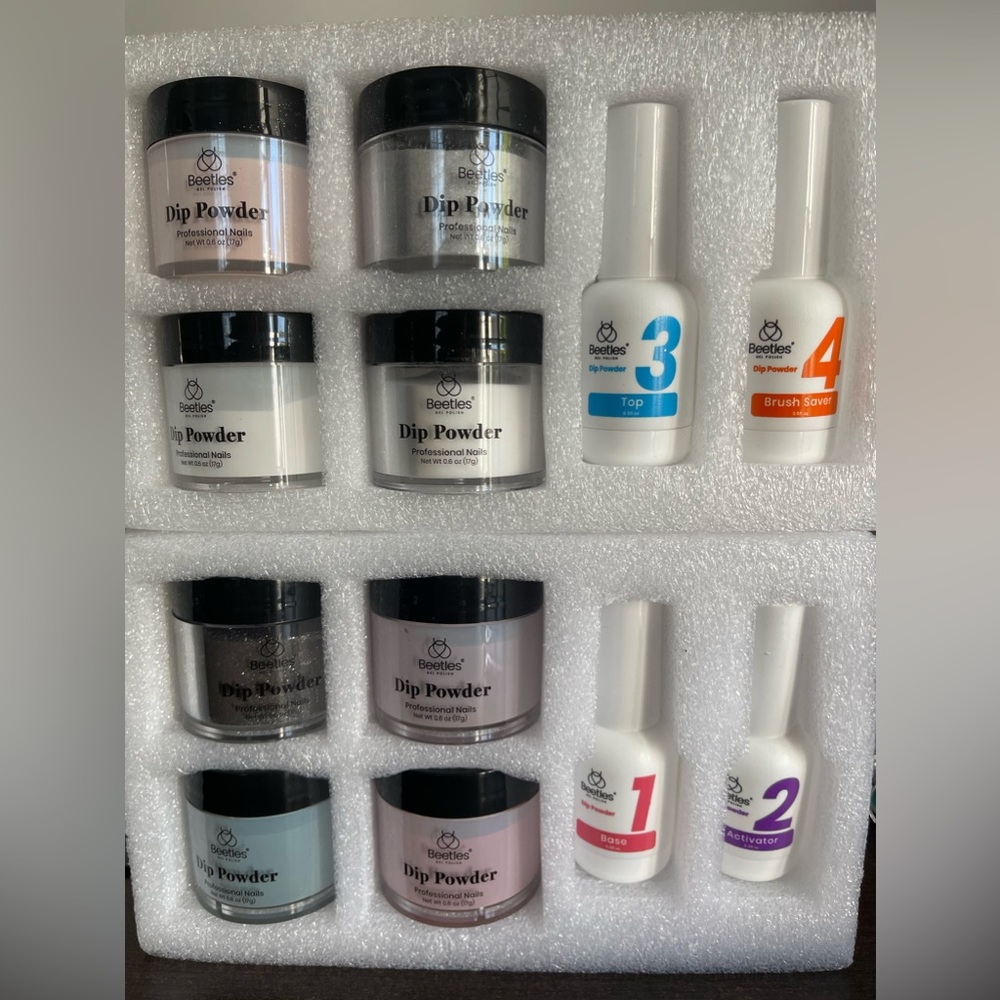 Beetles gel polish kit- 8 dip powder